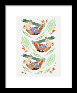 Swinging Koalas - Framed Print